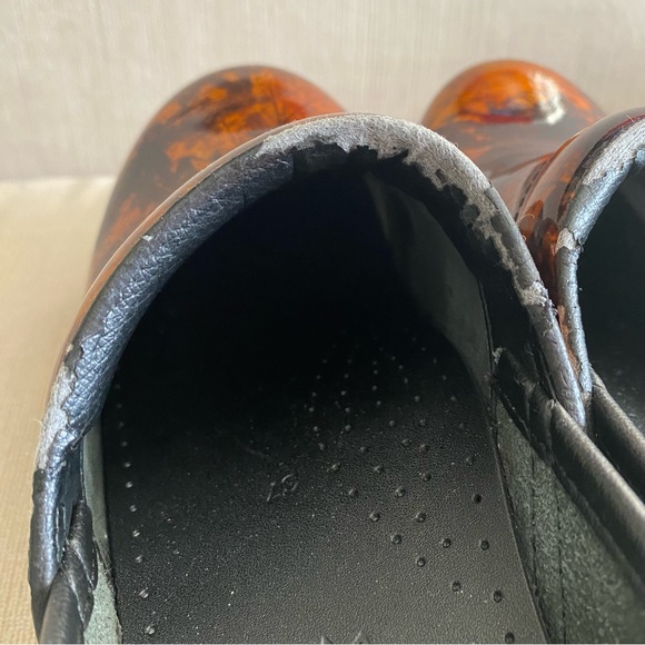 DANSKO PROFESSIONAL bronze swirl 
PATENT LEATHER CLOGS/mules size 37 shoes - Picture 10 of 14